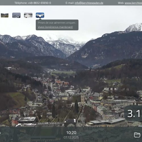Berchtesgaden Live Webcam: Lockstein Panoramic View