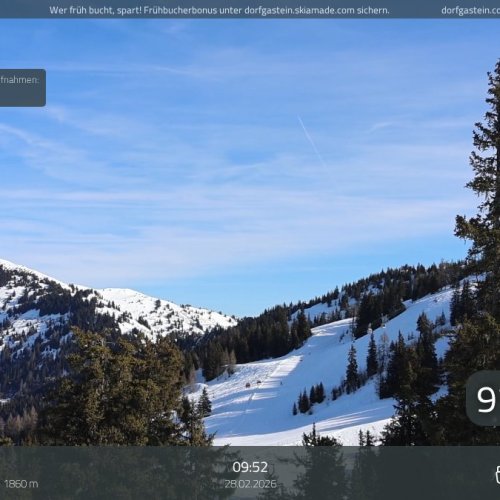 Live from Dorfgastein: Spiegelsee Fulseck Mountain Webcam