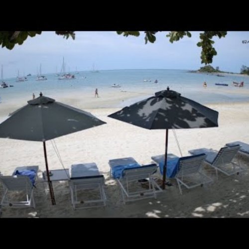 Live Ko Samui Choeng Mon Beach Webcam: Bay Beach Resort View