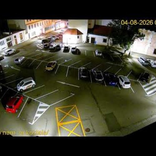 Riegrovo Square Parking Live Webcam, Kroměříž, Czechia