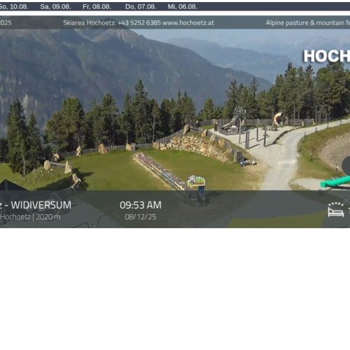Live Webcam: Widiversum Hochoetz Alpine Park & Mountain Views