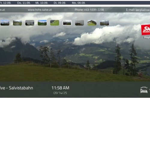 Live Webcam: Kleine Salve & Salvistabahn, Hopfgarten im Brixental