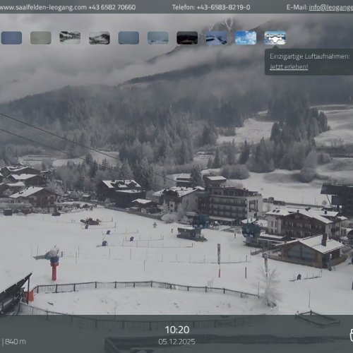 Live Webcam Leogang: Asitzbahn Valley Station Ski View