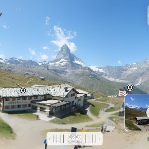 Riffelberg Live Stream: Matterhorn & Gotthard Bahn Views
