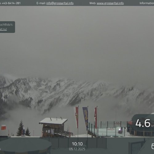 Live Grossarl Webcam: Kreuzkogel Mountain & Ski Amadé Views