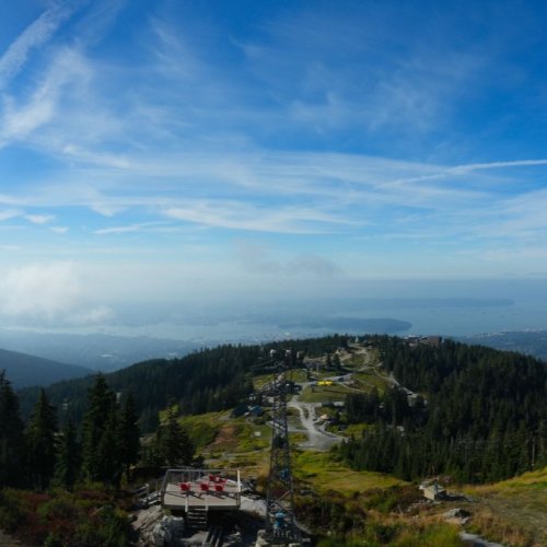 Grouse Mountain Peak Live Webcam: Vancouver Skyline & North Shore Views