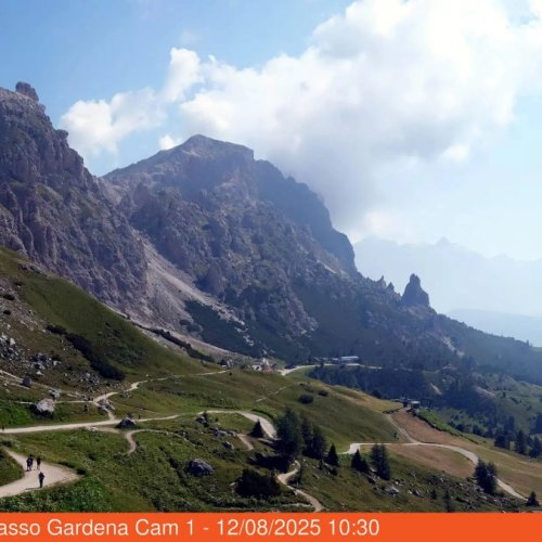 Grödner Joch Webcam: Live Views of Passo Gardena