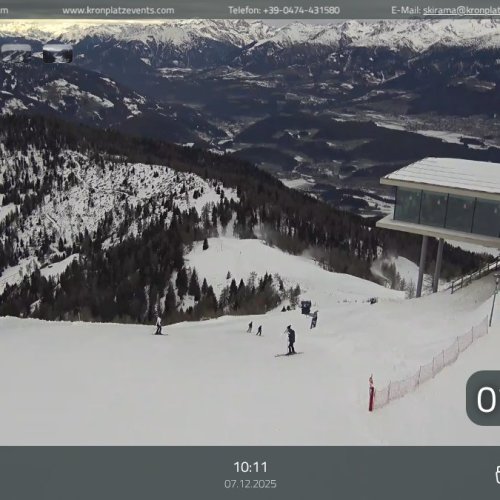 Kronplatz Live Webcam: Brunico Ski Slopes & Dolomite Mountain Views