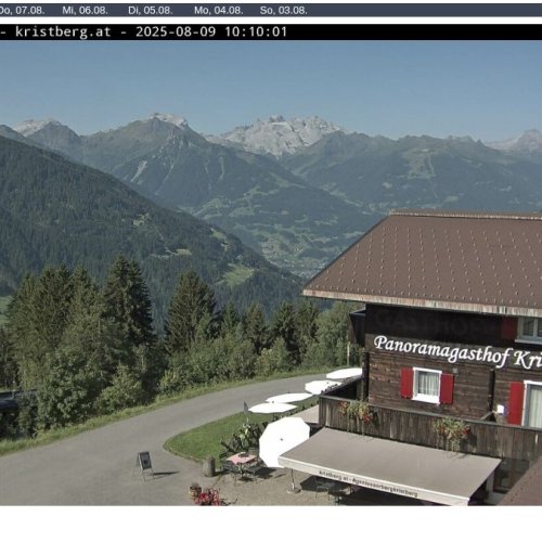 Kristberg Mountain Webcam: Live Views from Panoramagasthof