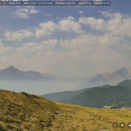Col de Couraduque Live Camera: Pyrenean Highlands View