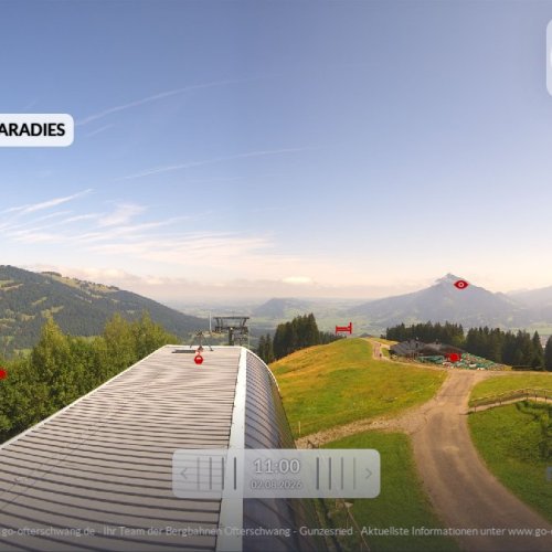 Ofterschwang Bergbahnen Live Webcam: Bavarian Alps View