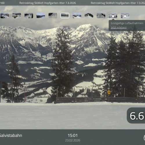 Kleine Salve Hopfgarten: Live SkiWelt Panorama from Salvistabahn HD