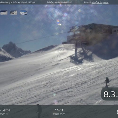 St. Anton am Arlberg: Galzig Bergstation Live HD Webcam