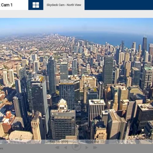 Live Chicago Skyline Webcam From The Skydeck