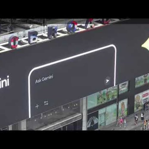 Aerial View of Duffy Square in New York City