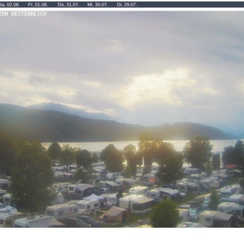Döbriach Live Webcam: Camping Brunner & Millstätter See Views