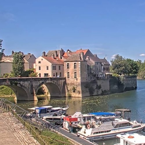 Verdun-sur-le-Doubs River View 🌊