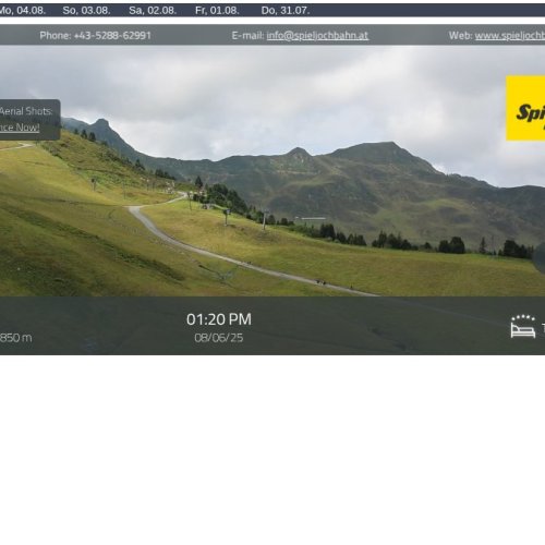 Live Webcam: Onkeljoch, Spieljoch in Fügen, Zillertal