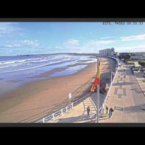 Salinas East Beach Live: Asturias Coastline Webcam