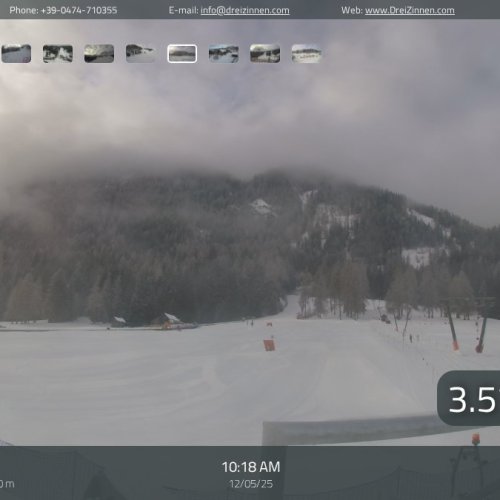Sexten Waldheimlifte Live Webcam: Dolomites Ski & Mountain Views