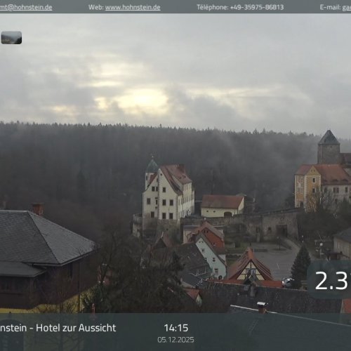 Hohnstein Castle Town Live Webcam View