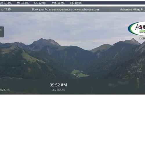 Pertisau Karwendel Live Webcam: Achensee Mountain Views, Austria