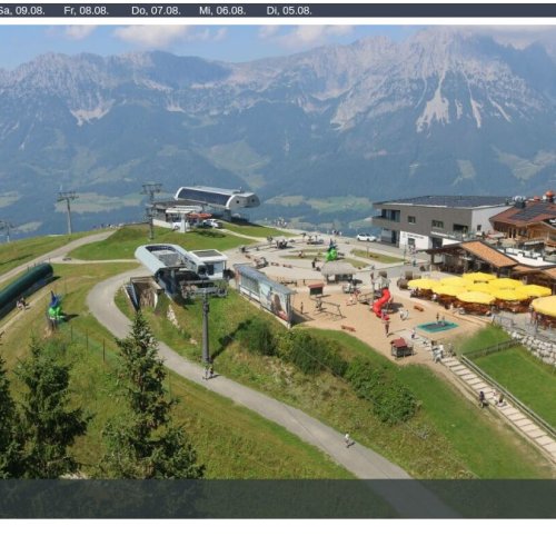 Hartkaiserbahn Mountain Station Live Webcam in Ellmau, Austria