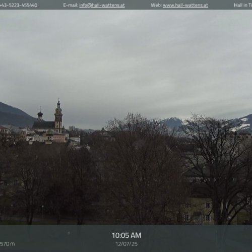 Hall in Tirol Live Webcam: Historic Town & Alpine Views