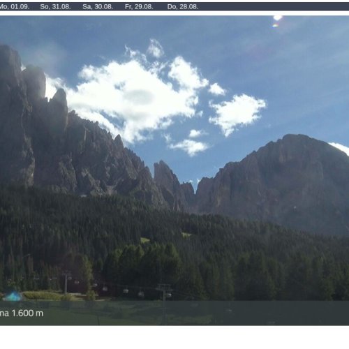 Monte Pana Live Webcam: Val Gardena Dolomites View