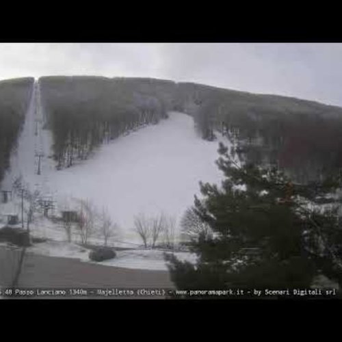 Passo Lanciano Majelletta Live Webcam: Ski Slopes & Mountain Views