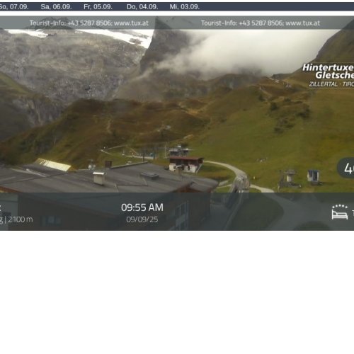 Live Webcam: Sommerberg, Hintertux Glacier, Austrian Alps