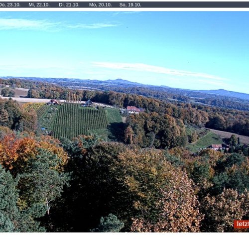 Live from Sankt Peter am Ottersbach: Weinwarte Observation Tower View
