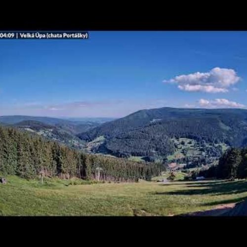 Velká Úpa Valley Live View from Chata Portášky