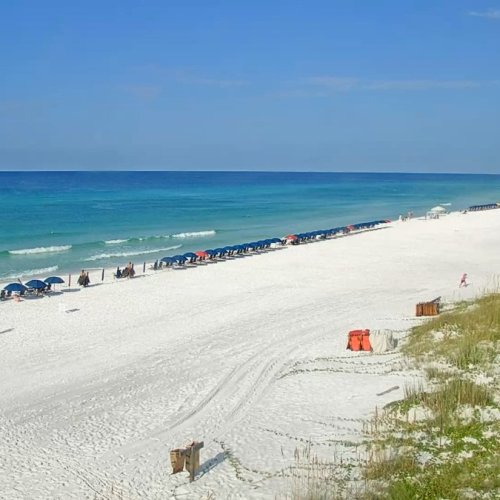 Destin Beach Live Webcam: Sugar-White Sands & Emerald Waters