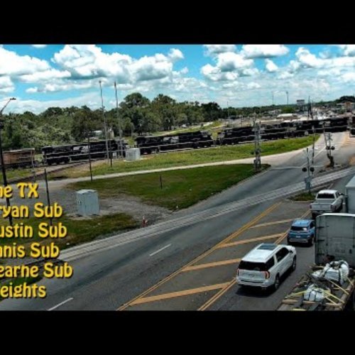 Hearne Texas Live Camera: UP Railroad & Highway 21 View
