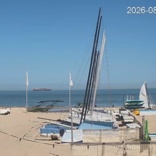 Het Zoute Beach Live Cam: North Sea Views & Sailing in Knokke-Heist