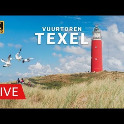 Texel Lighthouse Live Camera: View of the Red Tower in De Cocksdorp