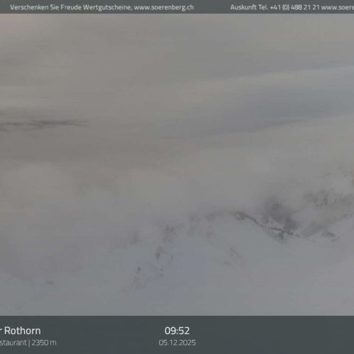 Sörenberg Brienzer Rothorn Live Webcam: Alpine Views from 2350m