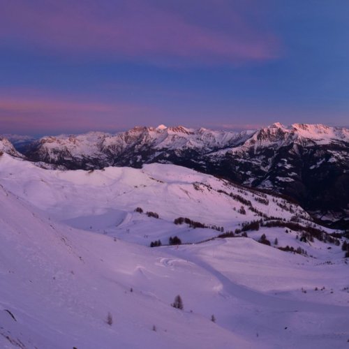 Panoramic View from Pra Loup Peguieu in Les Agneliers, France