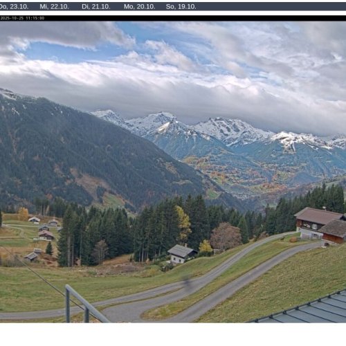 Montafon Kristbergbahn Live Webcam: Alpine Views from Silbertal