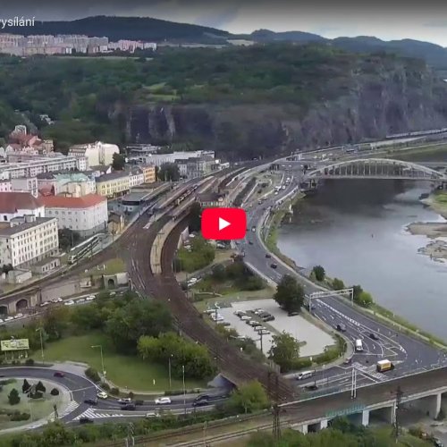 Live View From Větruše: Ústí Nad Labem & Elbe River Panorama
